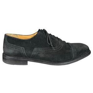 Vintage Mezlan Men’s Geneva Black Nubuck Suede Cap Toe Oxfords Size US 11.5
